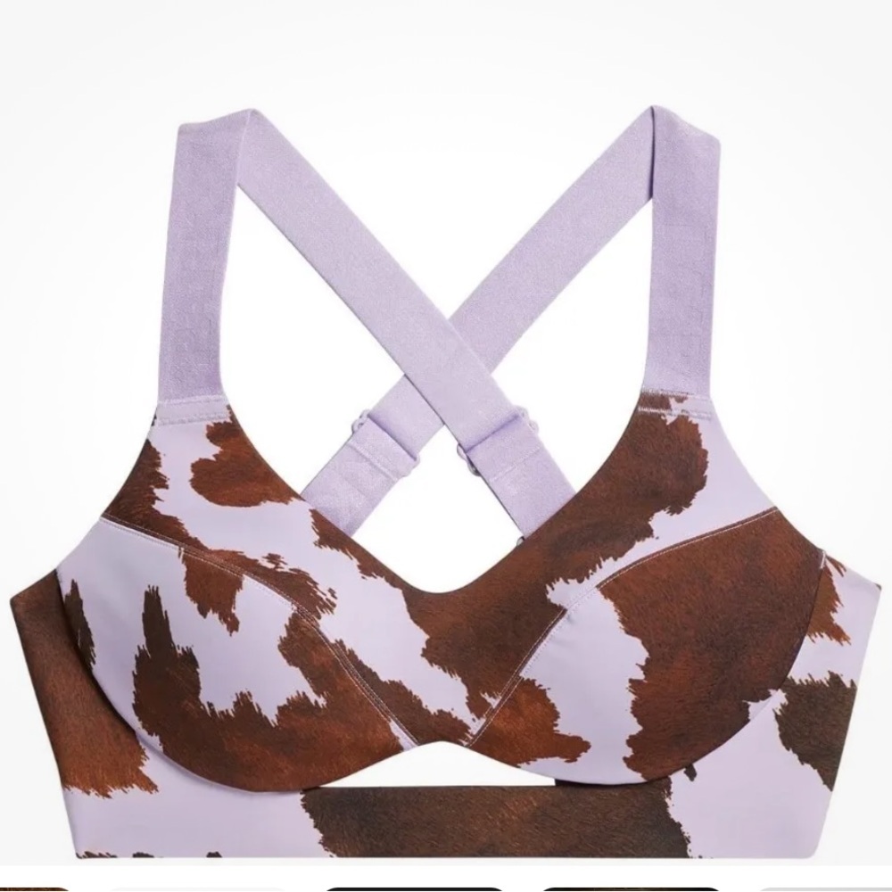 adidasx Ivy Park cow-print bra top M
